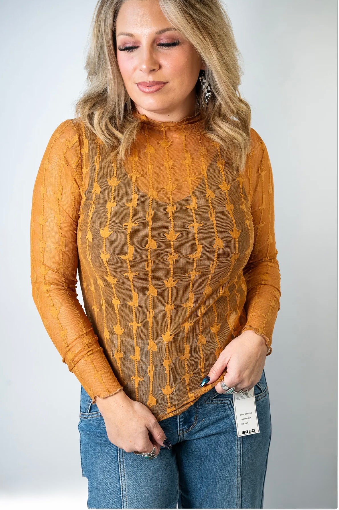 Women’s Lariat Lace Saddle Top