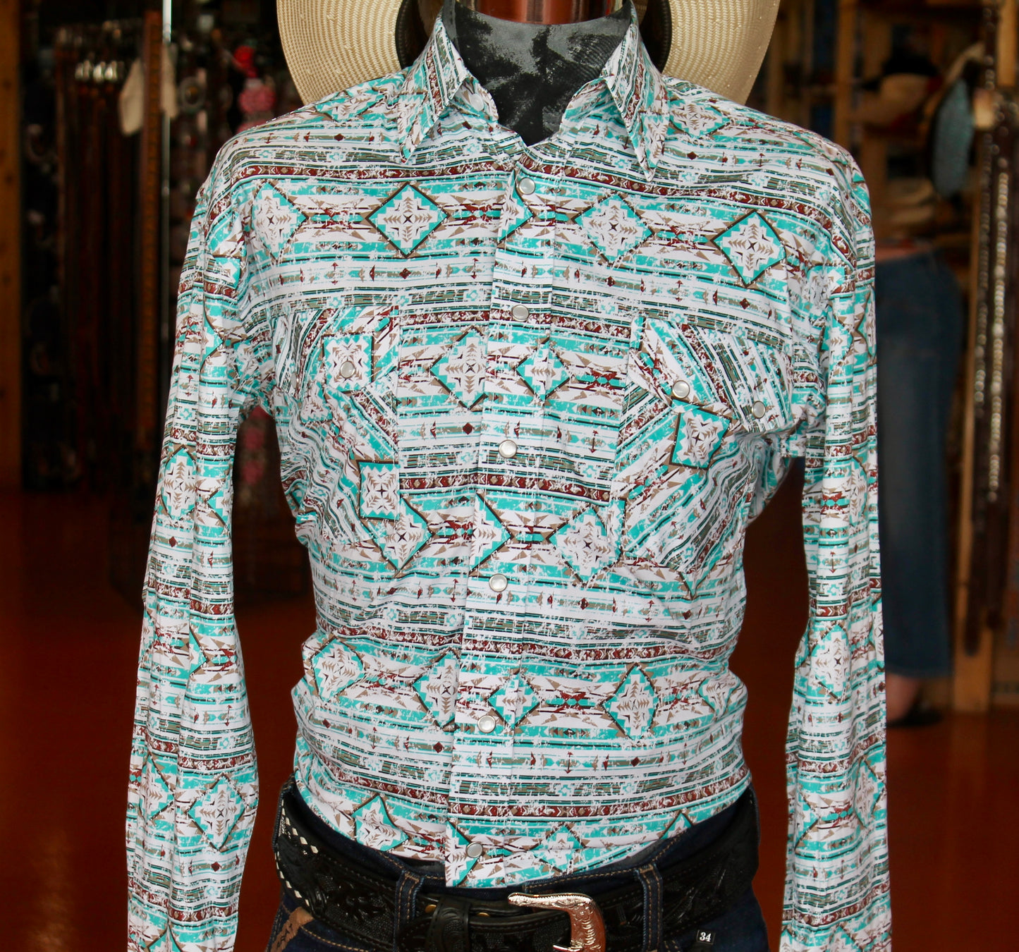 Rock & Roll Men's Vic Pearl-snap LS