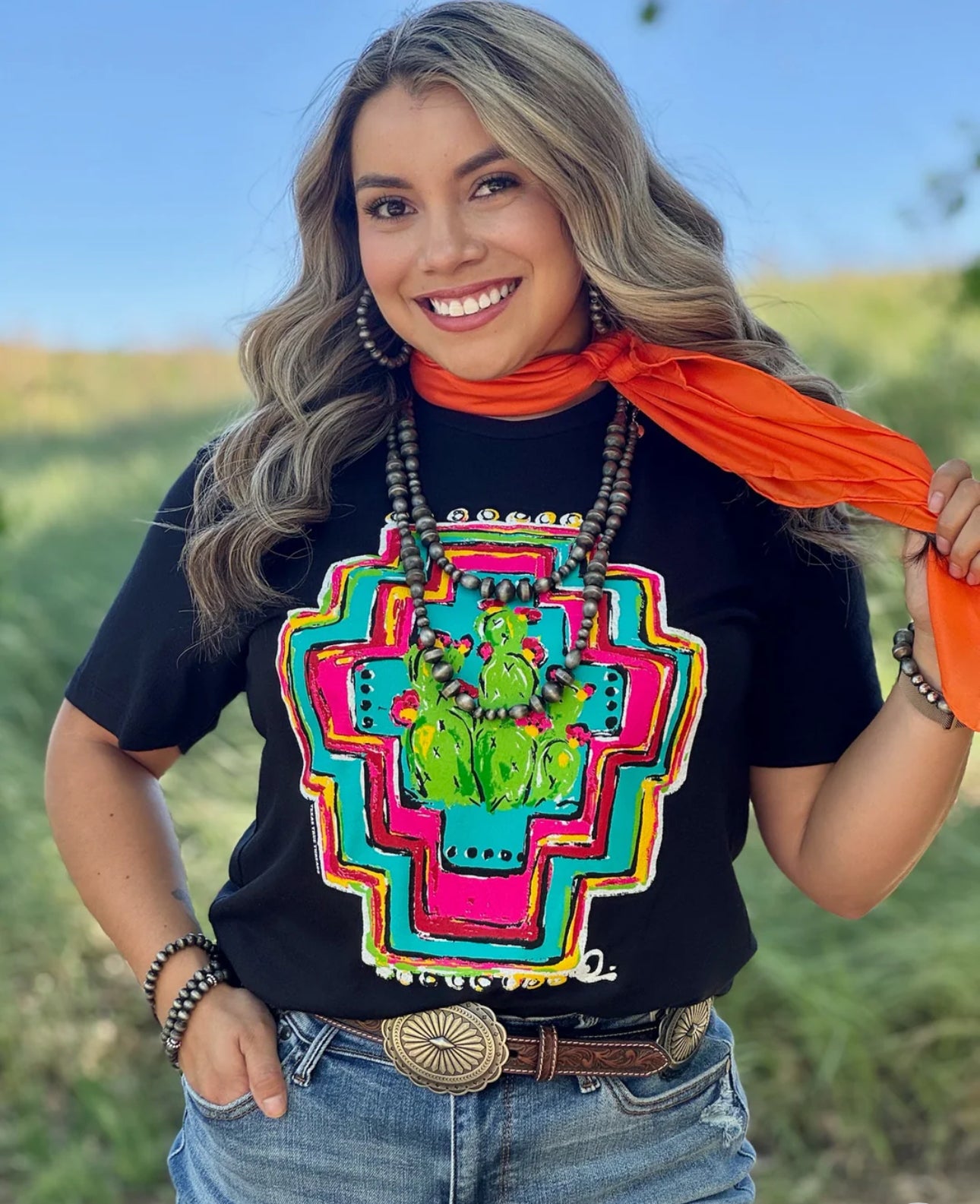 Aztec Cactus Tee