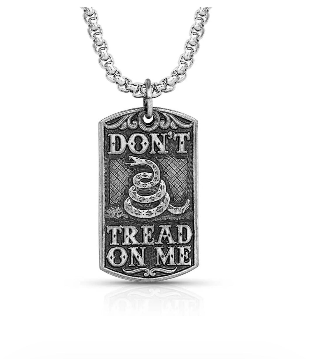Don't Tread on Me Rope Chain Necklace