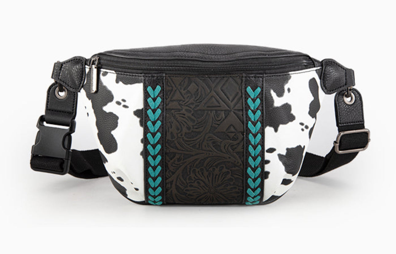 MONTANA WEST FLORAL TOOLED FANNY PACK