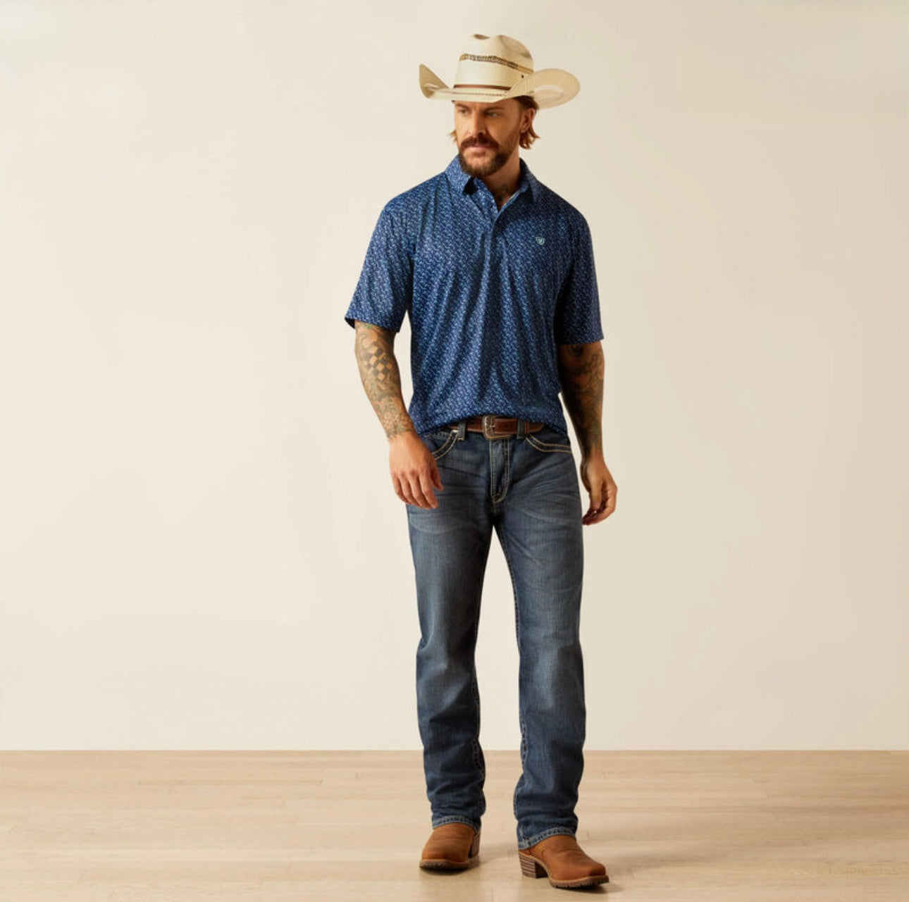Men’s Ariat Blue Depths Polo