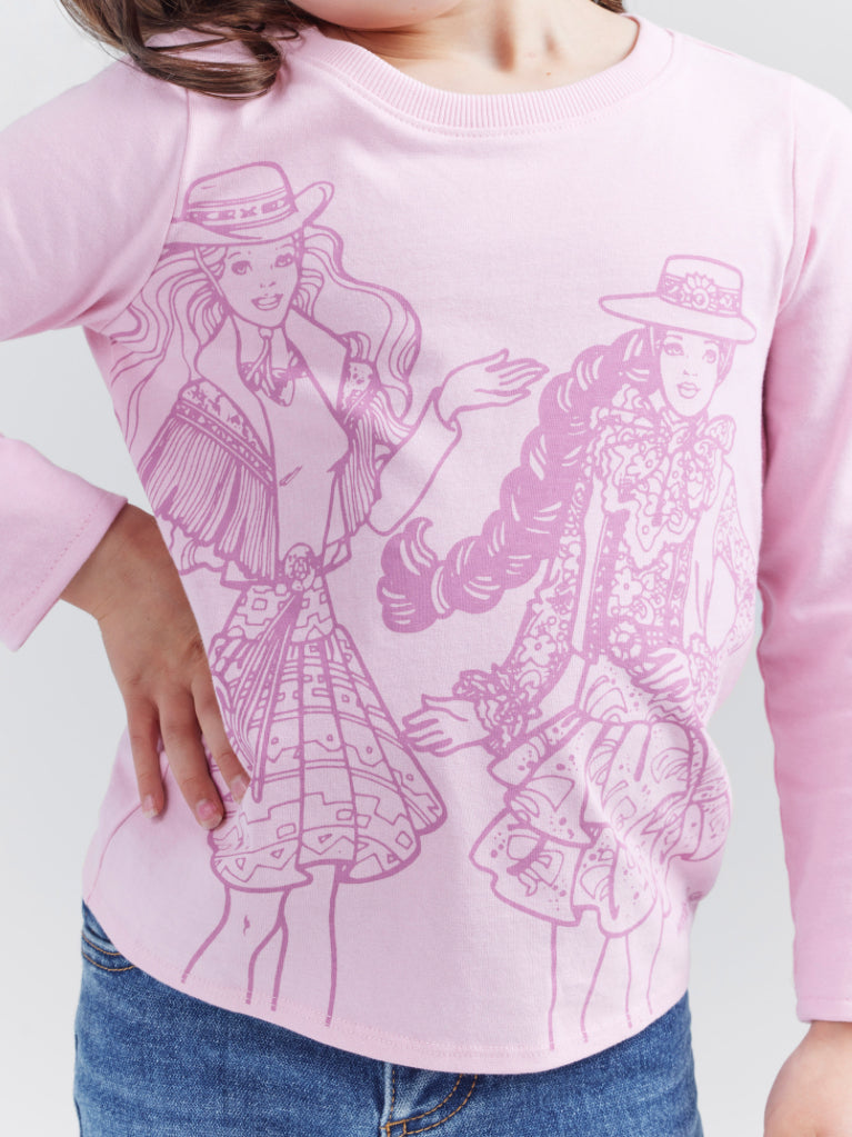 Wrangler X Barbie Dolls Long-sleeve T-shirt