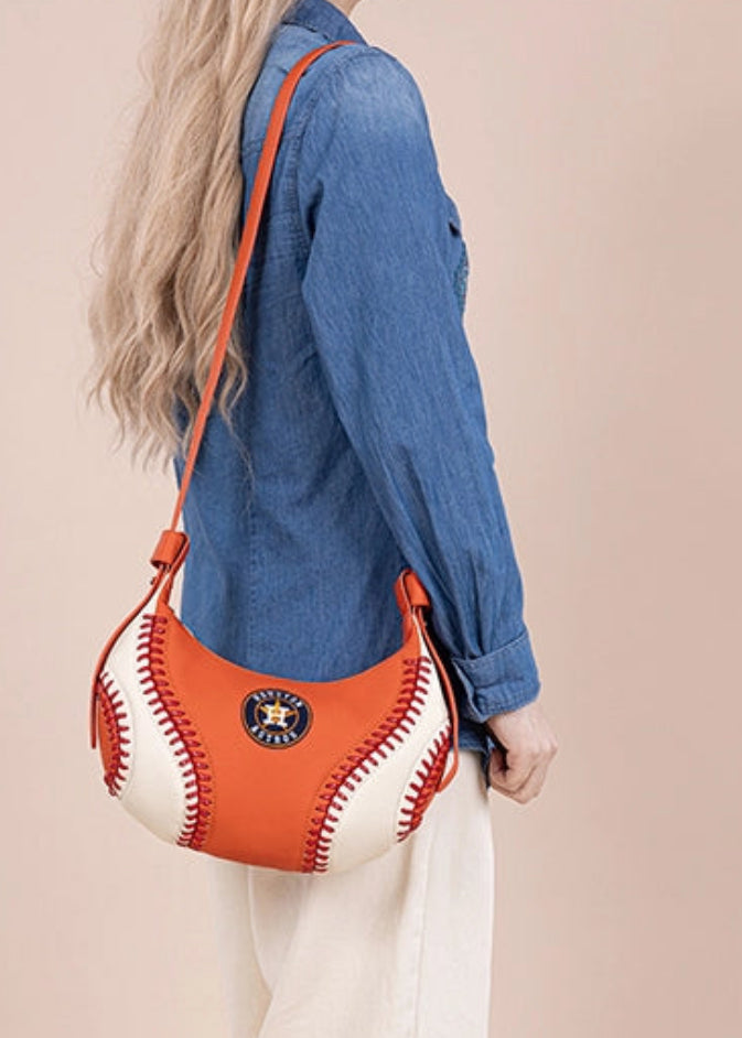 MLB HOUSTON ASTROS TEAM HOBO BAG-Orange