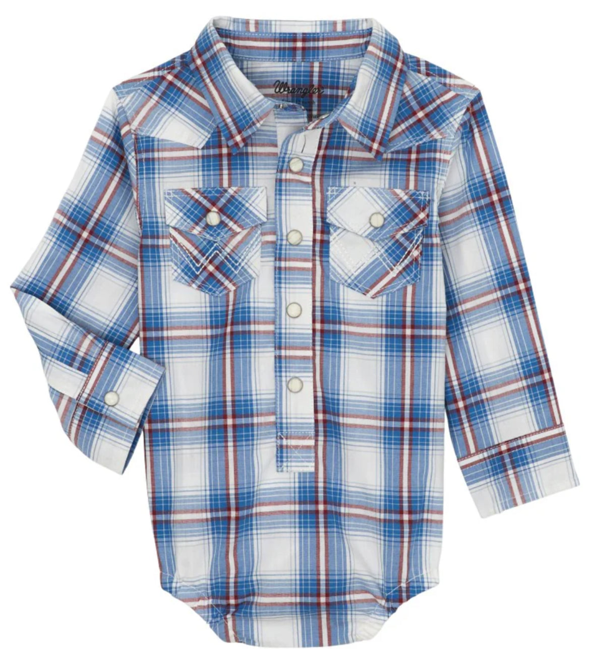 Wrangler Flannel Baby Boy Bodysuit