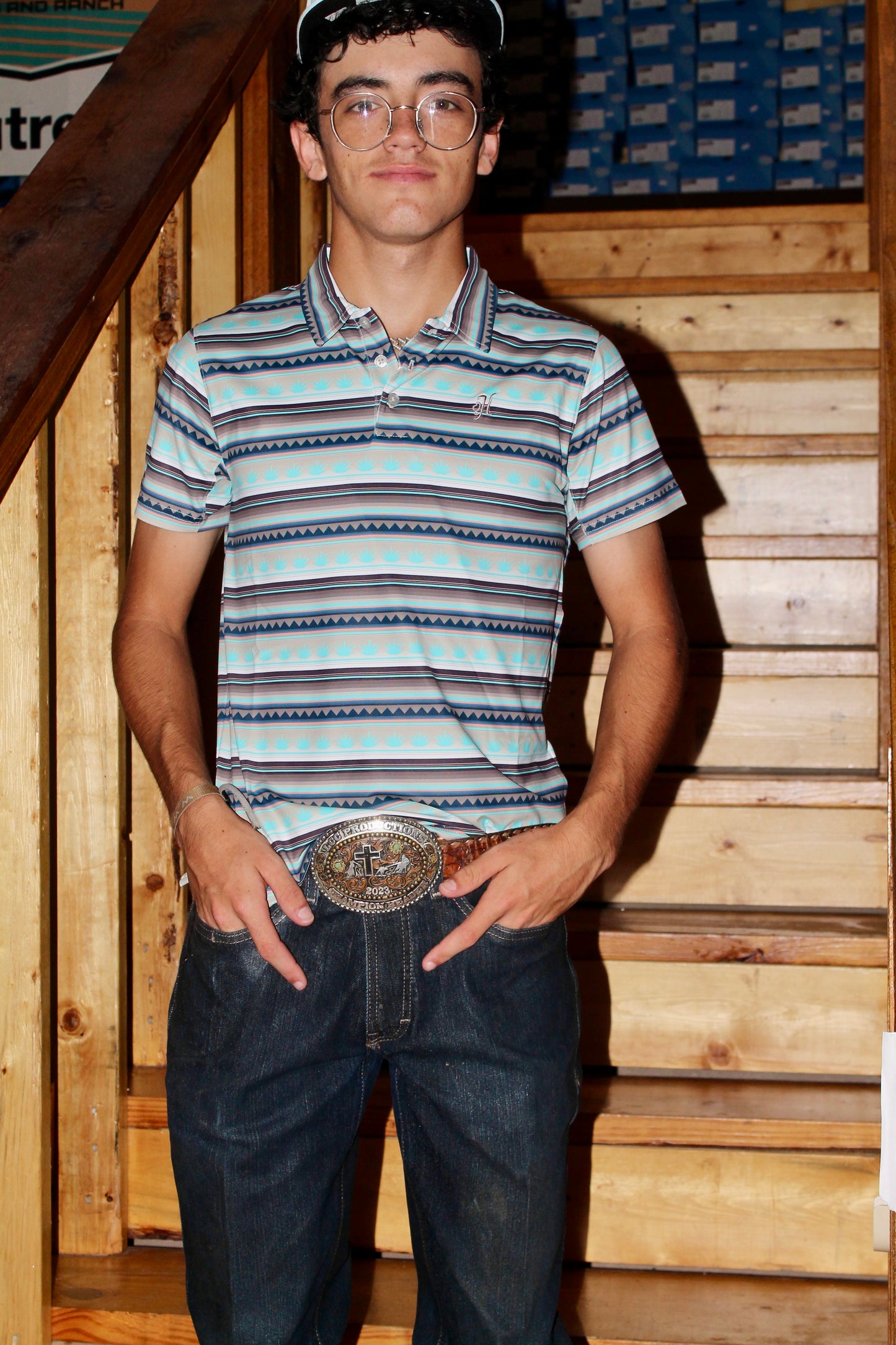 "THE WEEKENDER" BROWN/SERAPE POLO