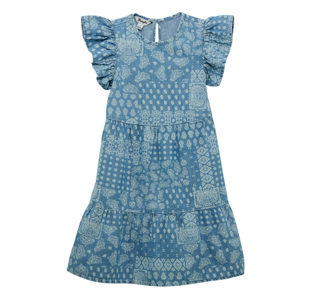 Wrangler West Girl Bandana Blue Dress