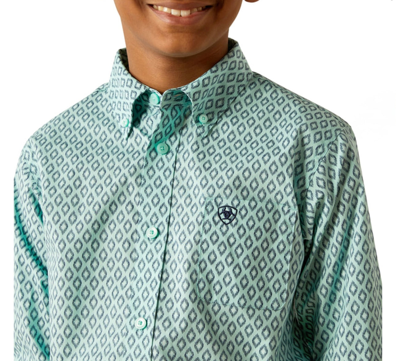 Boys Ariat Canyon Mint LS
