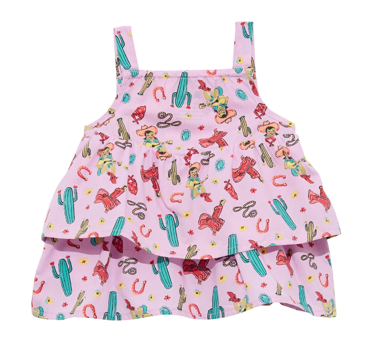 Wrangler Baby Girl Purple Yeehaw Ruffle Dress