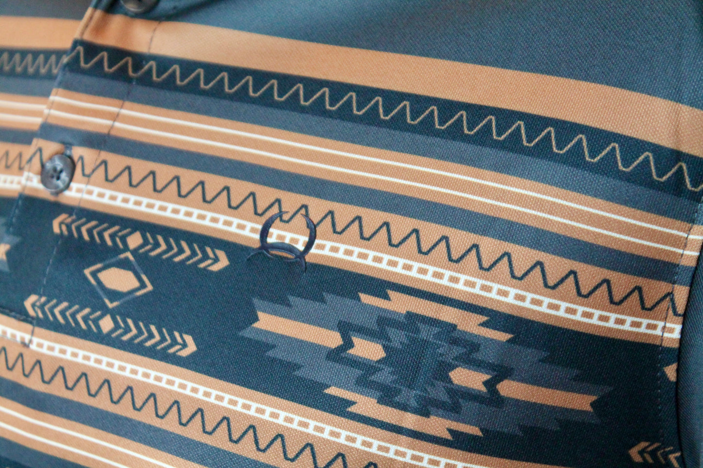 Men’s Cinch Aztec Grey ArenaFlex Polo