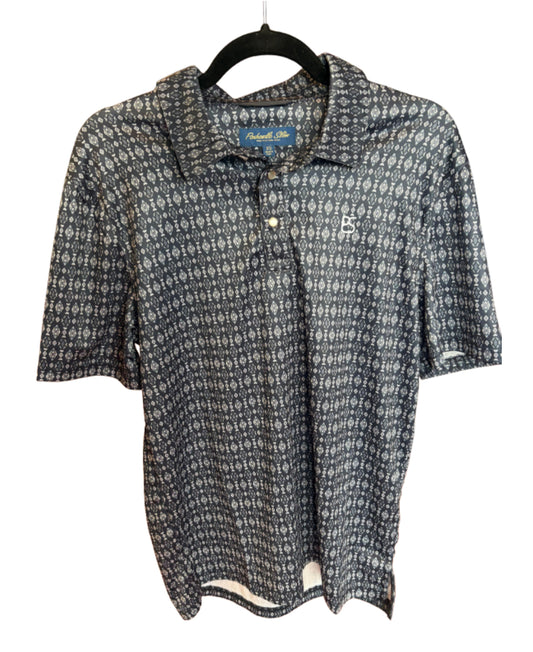 Panhandle Slim Navy Diamond polo snap