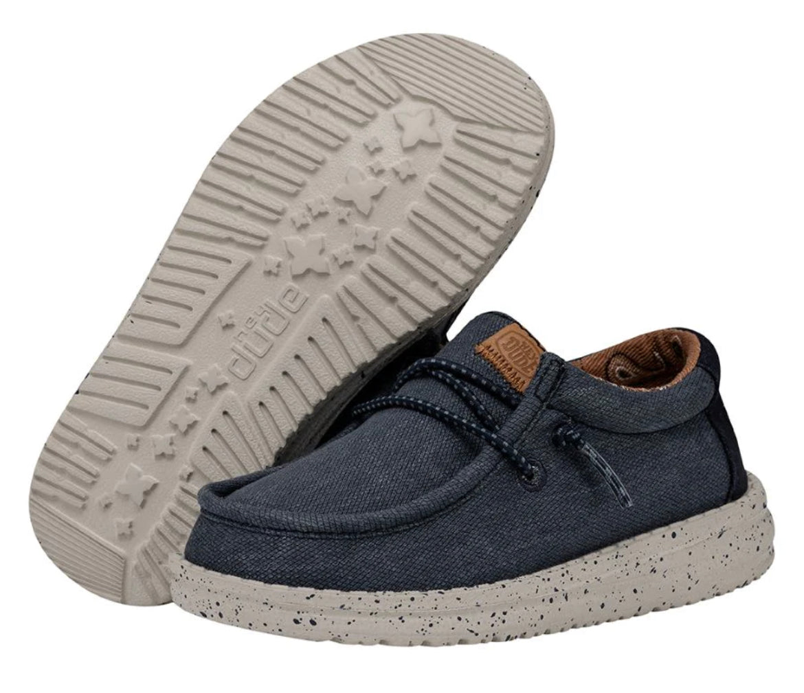 Wally Toddler Washed Canvas Navy
