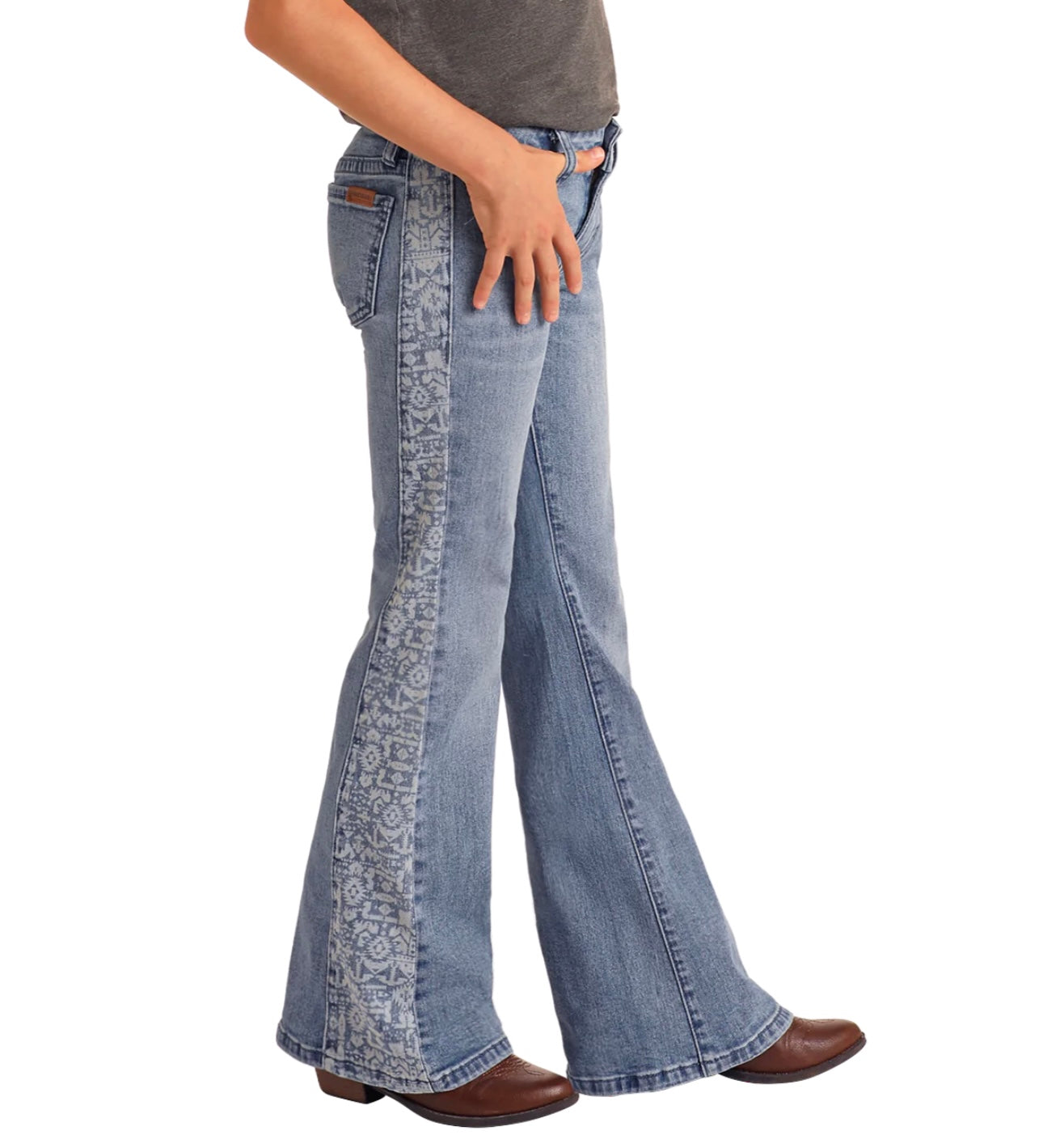 Rock&Roll Women's Aztec Flare Jean
