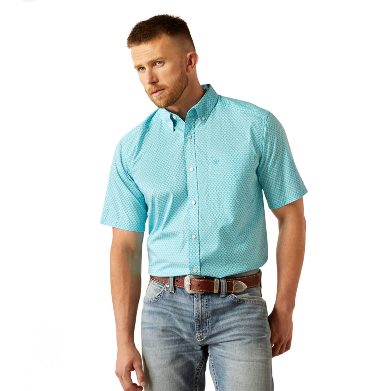 Men’s Ariat Westin Light Blue SS