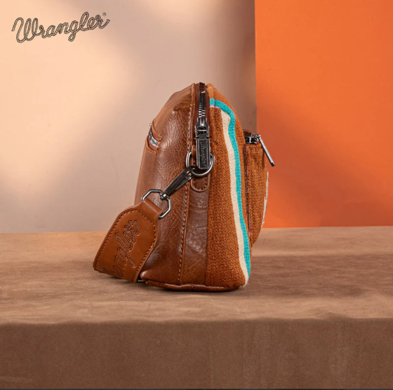 WRANGLER AZTEC KNITTED CROSSBODY PURSE