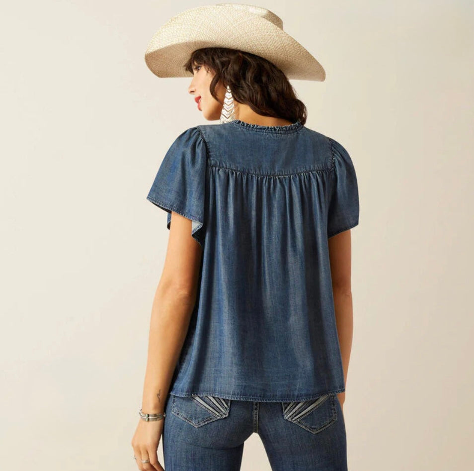 Women’s Ariat Emma Medium Blue Top