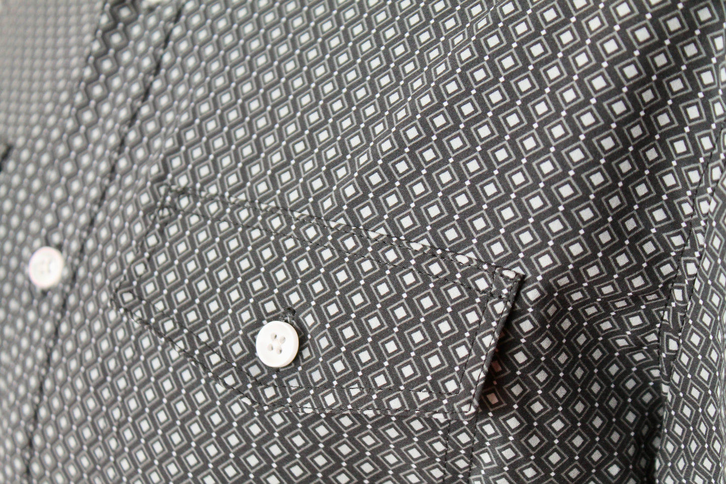 Panhandle Spotted Black Tek Button-up