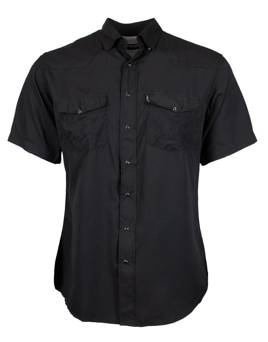 Hooey Men’s Black Sol SS Pearl-snap
