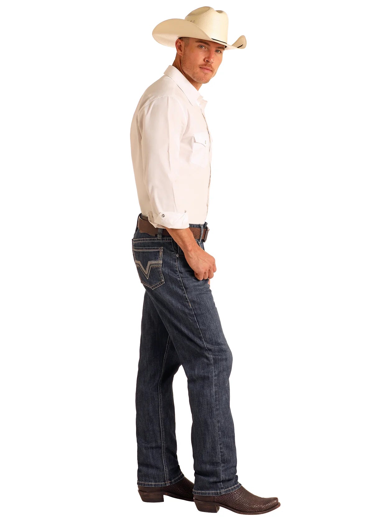Rock&Roll Denim Alpha Tapered Bootcut Jeans - Dark Vintage