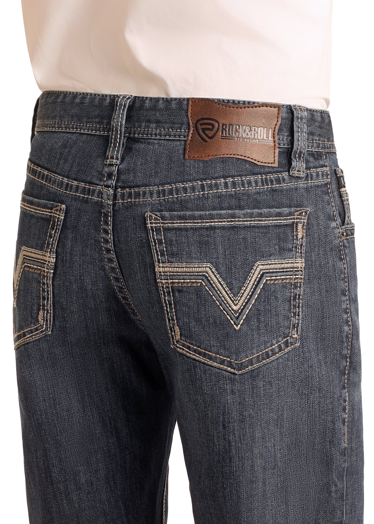 Rock&Roll Denim Alpha Tapered Bootcut Jeans - Dark Vintage