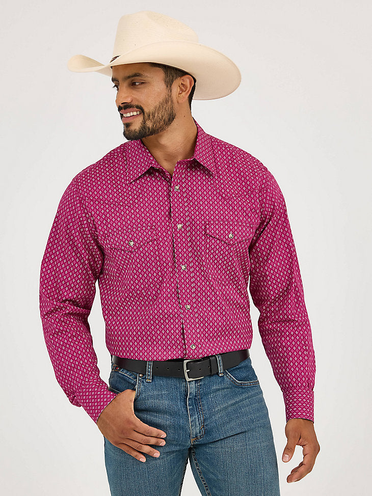 MEN'S 20X® COMPETITION ADVANCED COMFORT LONG SLEEVE TWO POCKET WESTERN SNAP SHIRT