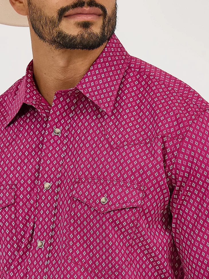 MEN'S 20X® COMPETITION ADVANCED COMFORT LONG SLEEVE TWO POCKET WESTERN SNAP SHIRT