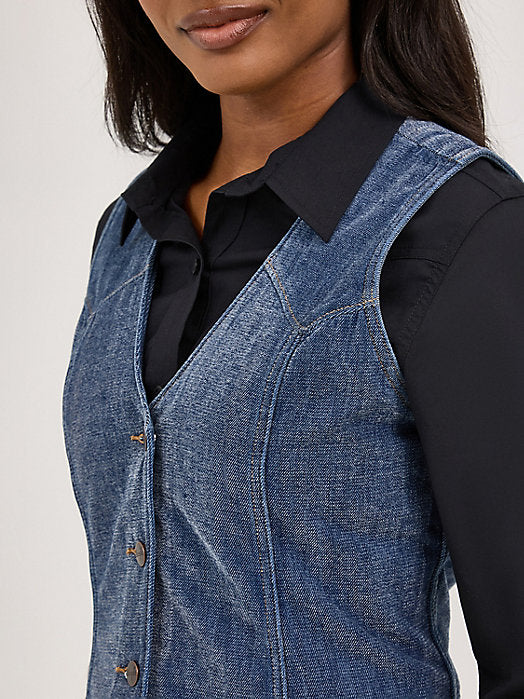 WOMEN'S WRANGLER AIRY DENIM VEST