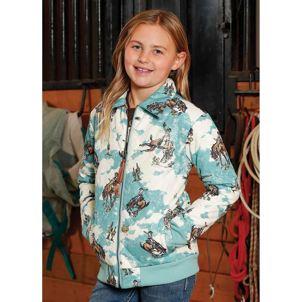 Cinch Girl’s Western Quilted Bomber Jacket