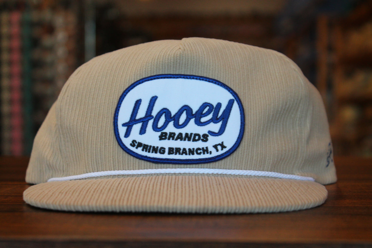 Hooey Tan Navy/White Patch Cap 🧢