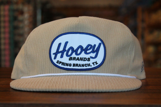 Hooey Tan Navy/White Patch Cap 🧢