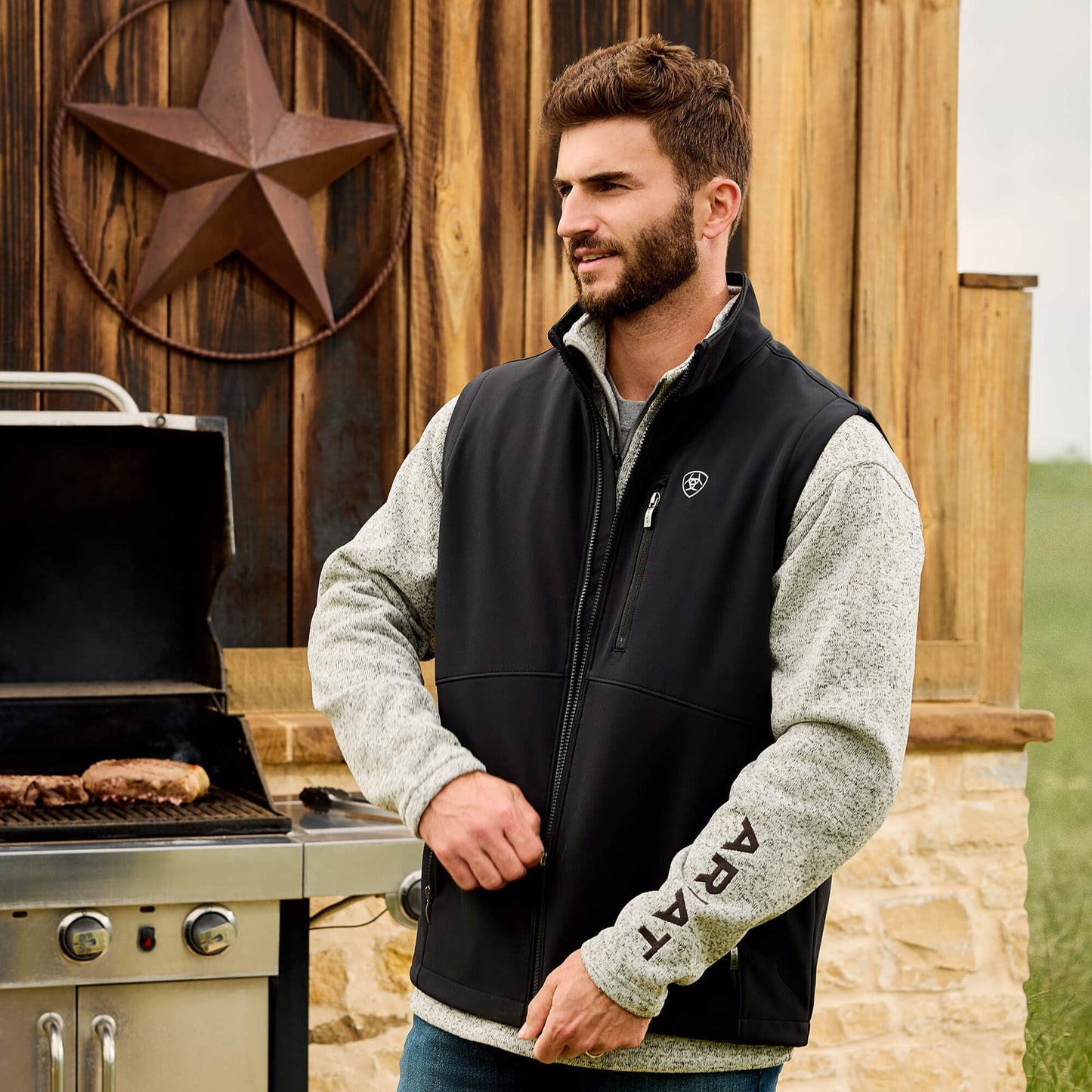 Ariat Men’s Black Softshell Vest