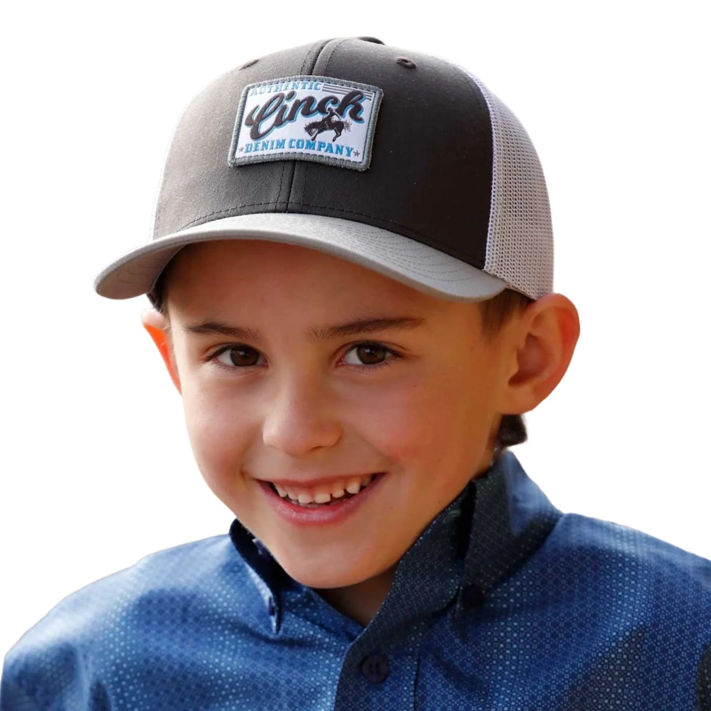 Cinch Youth Boy's Brown Logo Patch Trucker Hat MCC0606039