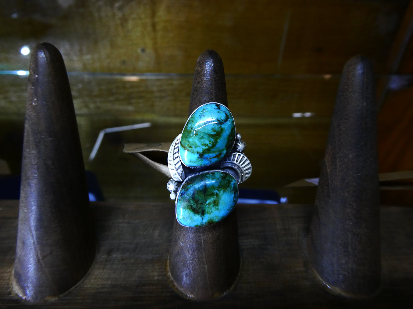2 Stone Sonoran Gold Ring