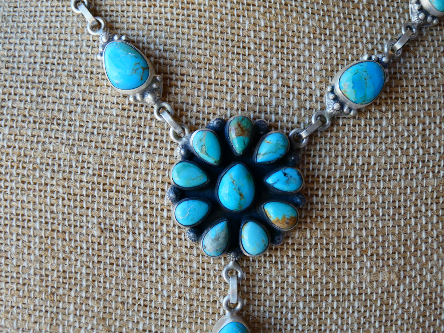 Kingman Turquoise Lariat Necklace (24in.)