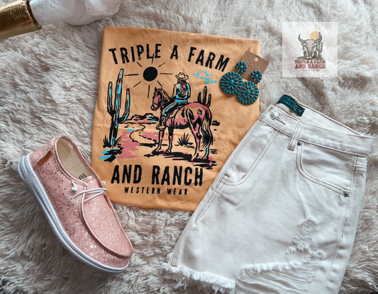 Triple A Senorita Tee (Mustard)