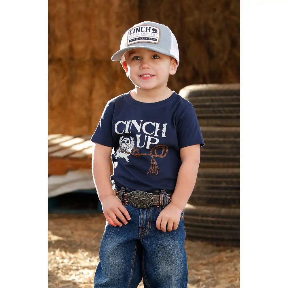 Cinch Toddler Boy’s Graphic Tee Shirt – Navy
