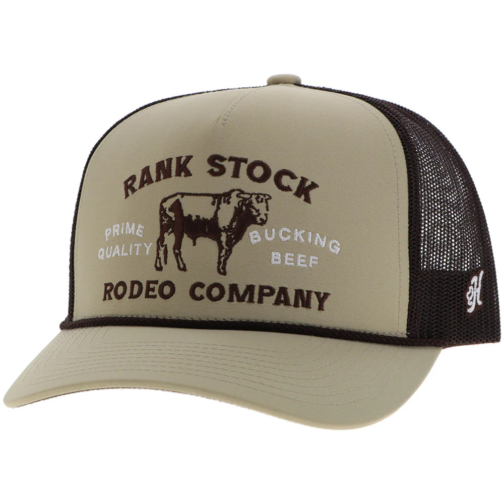 Hooey "RANK STOCK" HAT TAN/BROWN W/BROWN STITCHING🧢✅