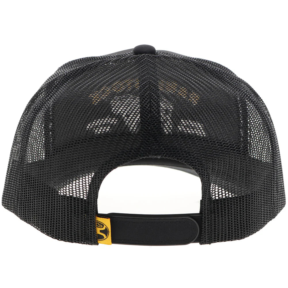 RANK STOCK" HAT BLACK W/YELLOW & WHITE STITCHING🧢✅