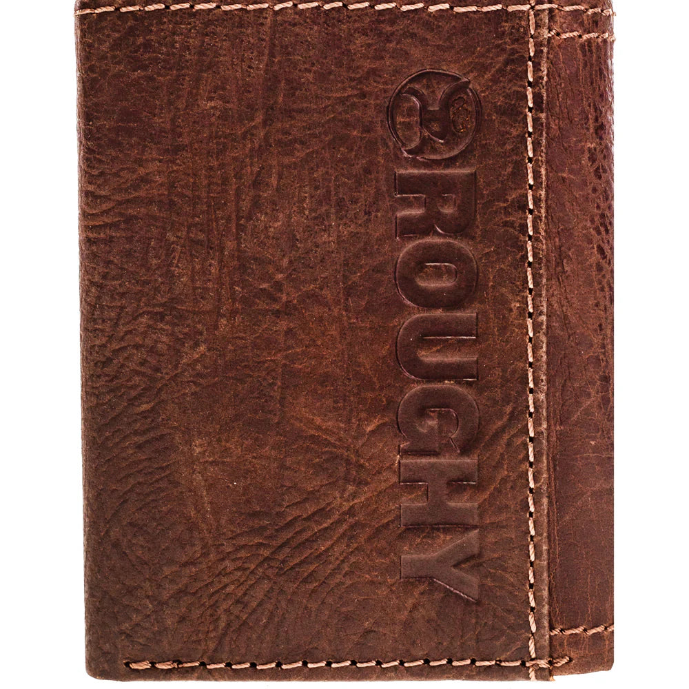 "STRAP" BROWN/AZTEC ROUGHY TRIFOLD WALLET RTF011-BRAZ ✅