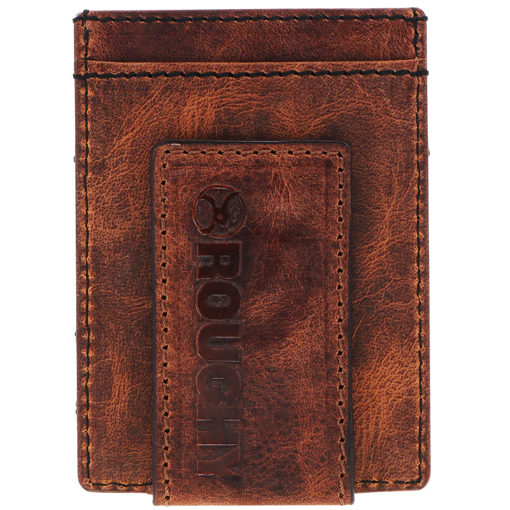 HAWK" MONEY CLIP WALLET BROWN W/ NAVAJO SERAPE PRINT RMC011-BRSP✅