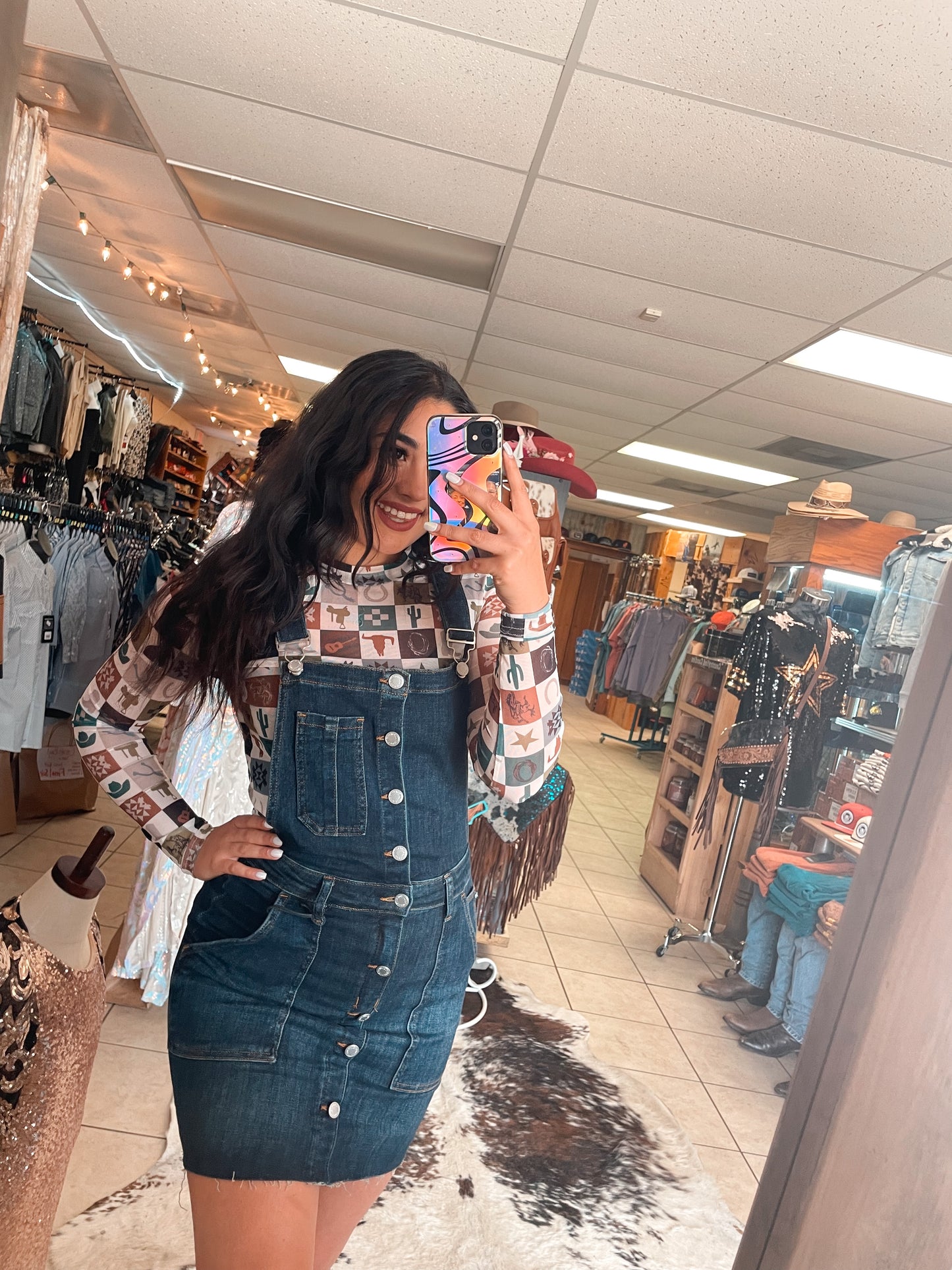 Judy Blue High Waisted Overall Skirt