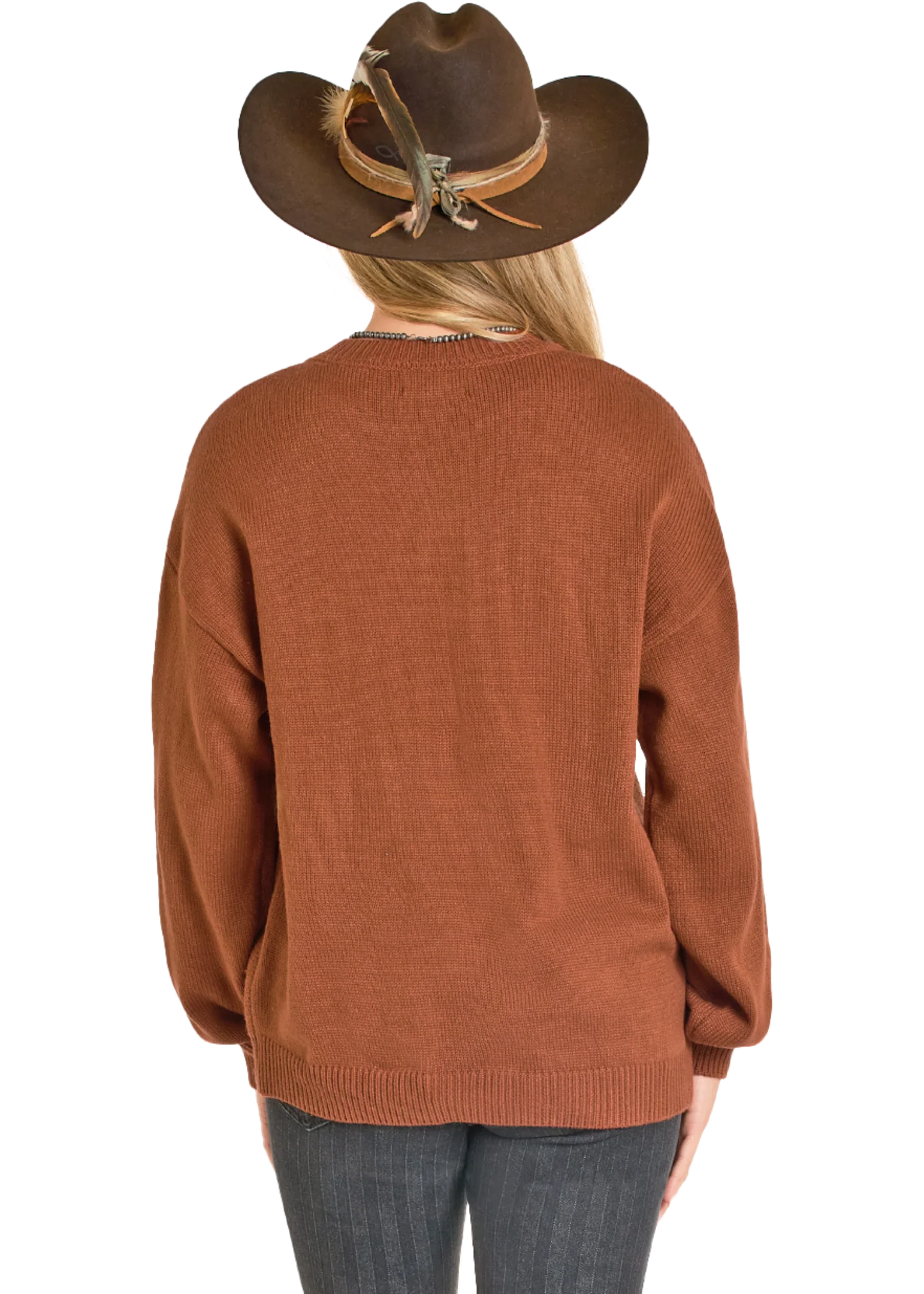 WEST DESPERADO HORSESHOE KNIT SWEATER