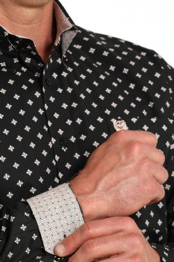 Cinch Men’s Black Diamond L/S Button-Up