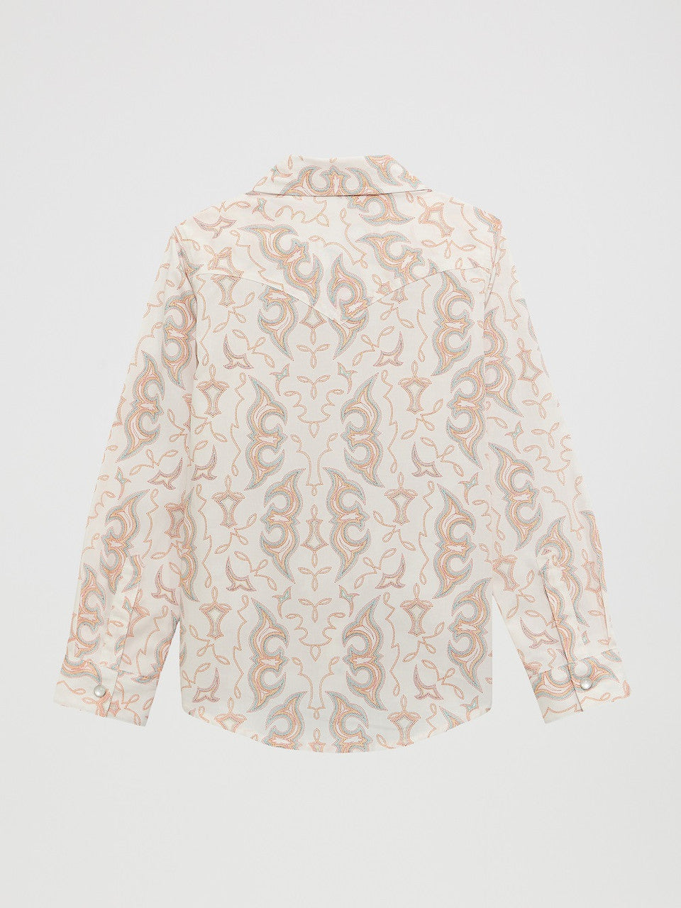 WRANGLER WESTERN SNAP WHITE PRINT - KIDS GIRLS SHIRT - 112374705