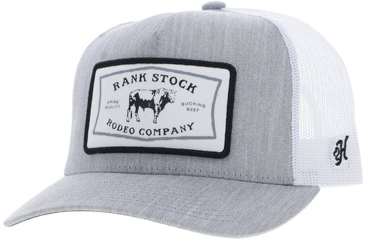 Hooey Rank Stock Cap - Grey/White 🧢
