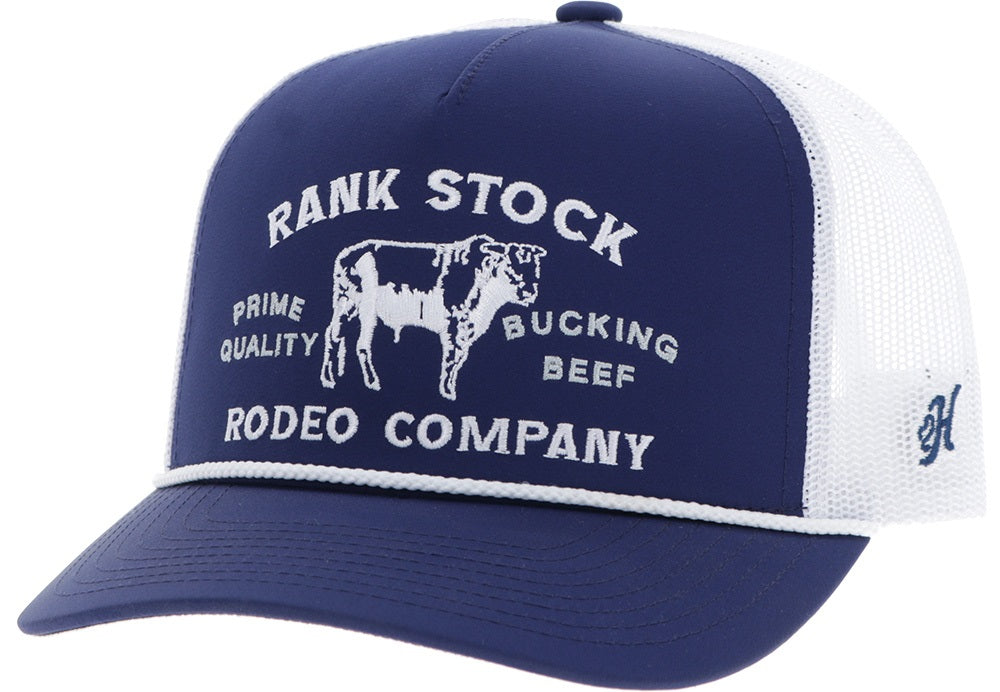 Hooey Rank Stock Cap - Navy/White