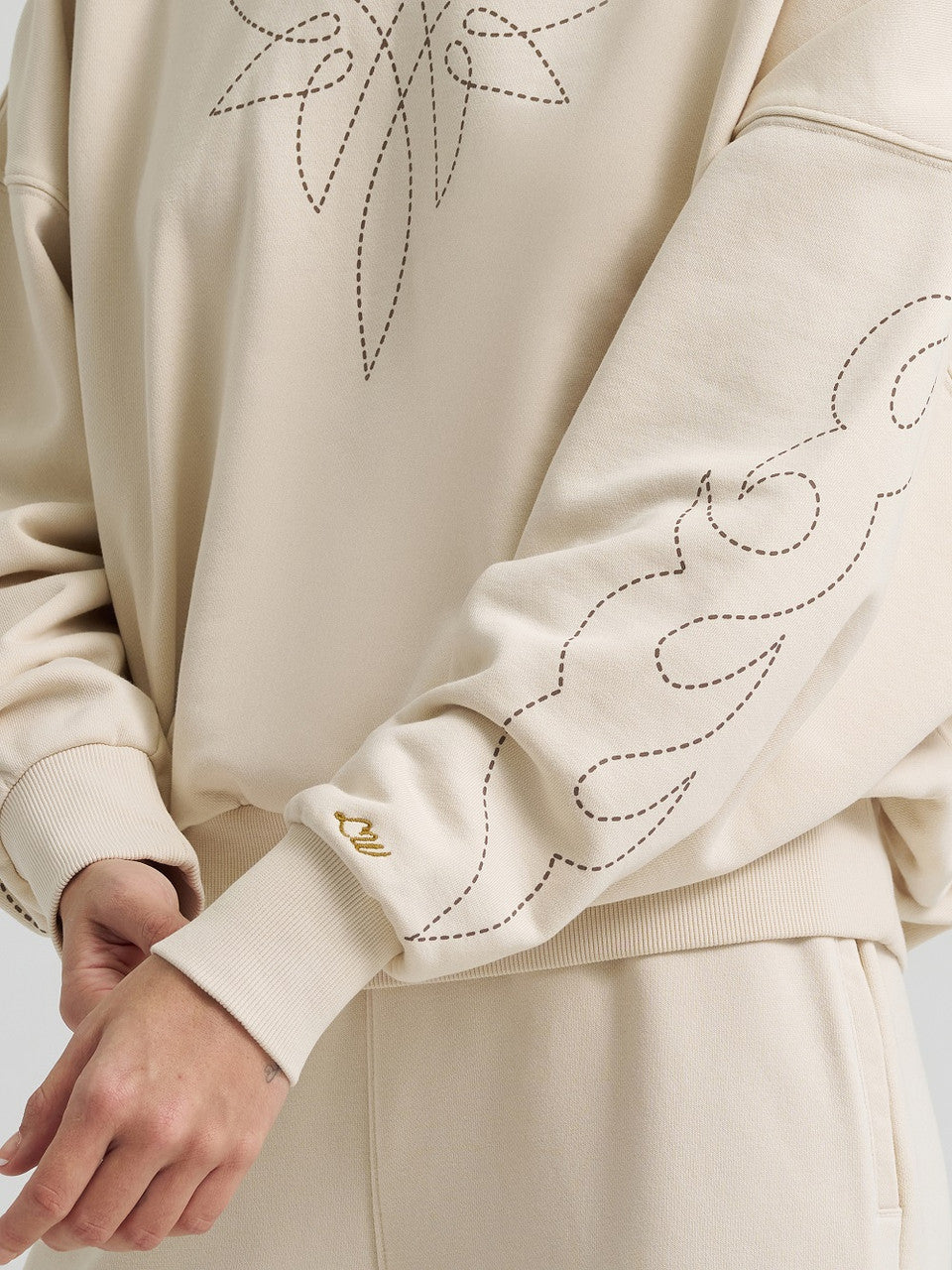 WRANGLER LAINEY WILSON SWEATSHIRT CREAM - LADIES SWEATSHIRT