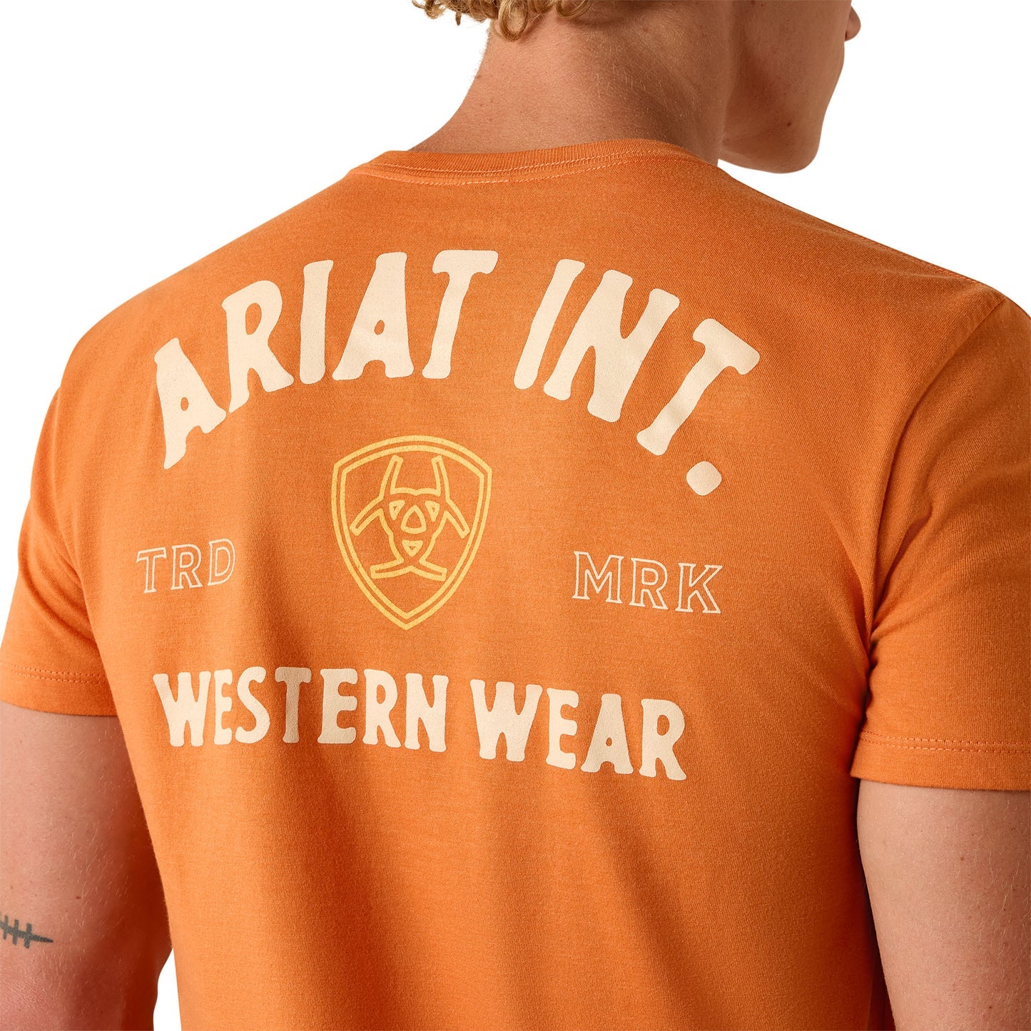 Ariat Men's Outline Shop Papaya Orange