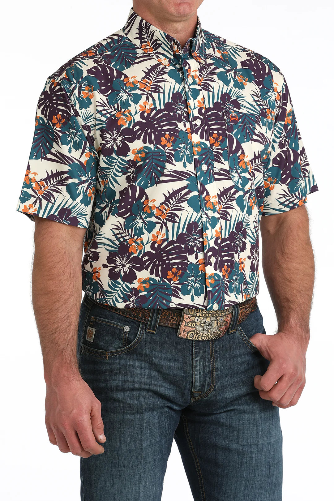 MEN’S CINCH ARENAFLEX BUTTON-DOWN WESTERN SHIRT - MTW1704163