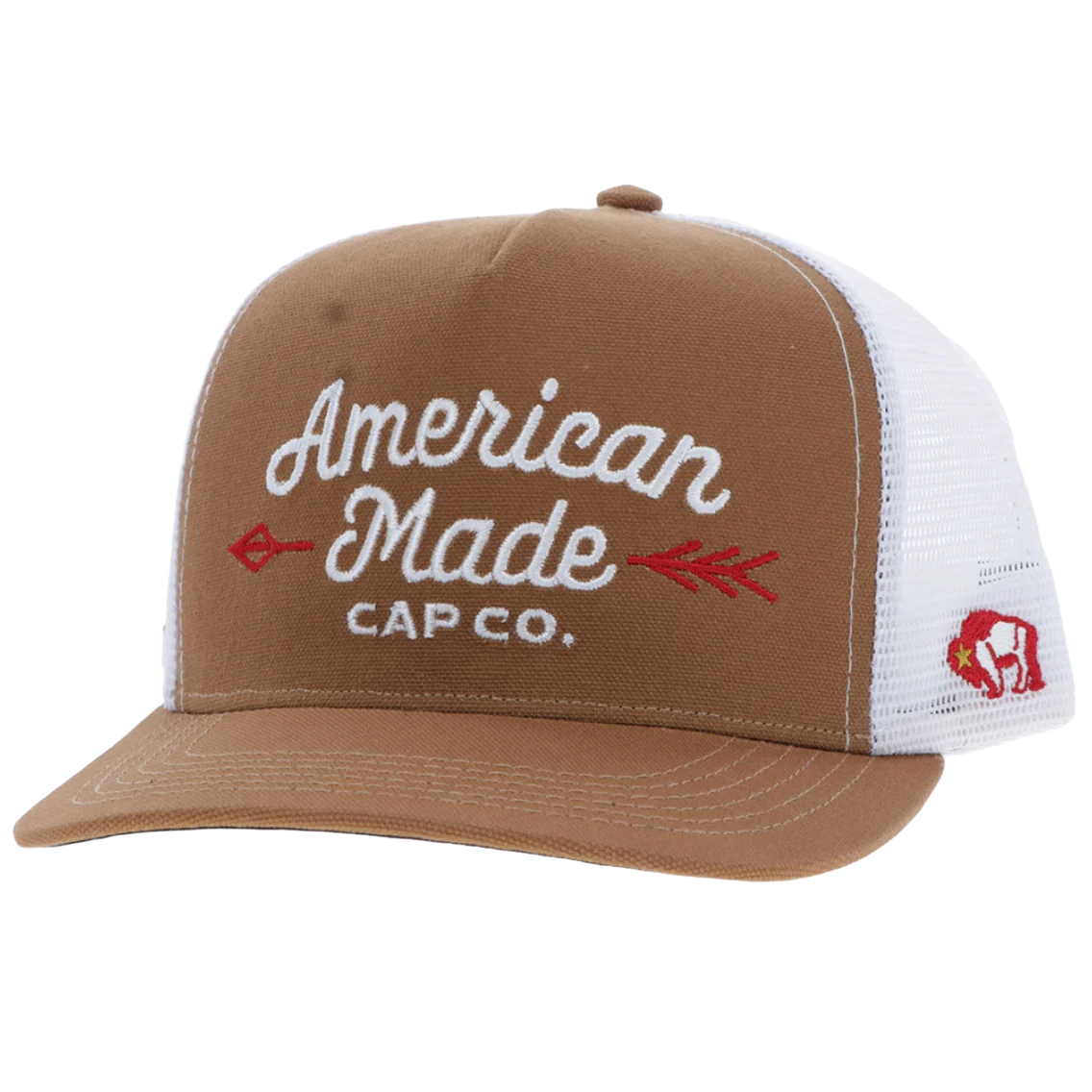 Hooey Men's AMCC 5-Panel Tan & White Trucker Hat ๐งข โ